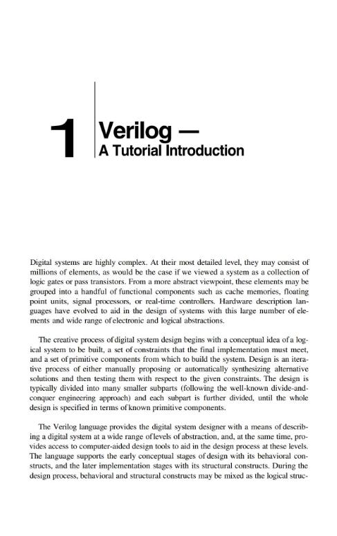 The Verilog Hardware Description Language 5E.