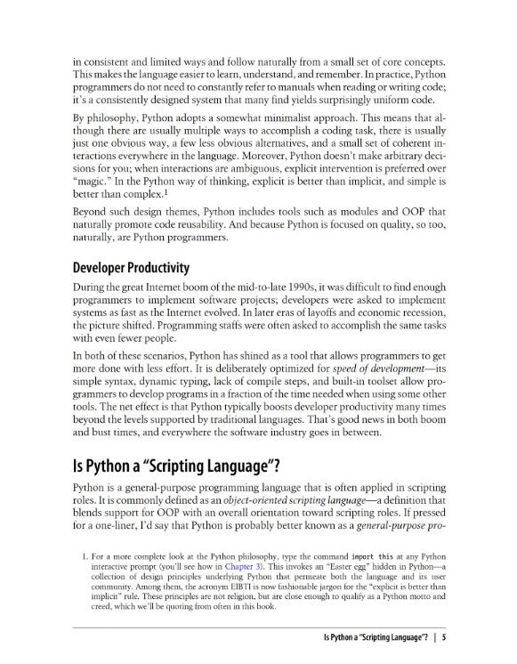 Learning Python, 5th Edition.