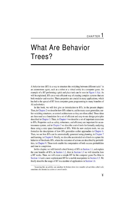 Behavior Trees in Robotics and Al.