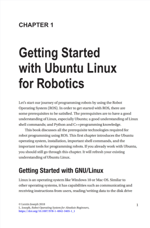 Robot Operating System (ROS) for Absolute Beginners