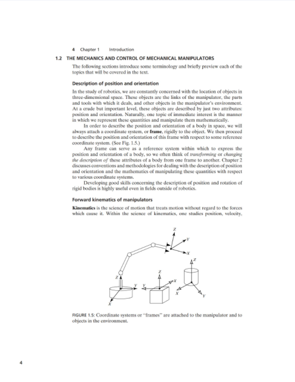 Introduction to Robotics：Mechanics and Control (3th)