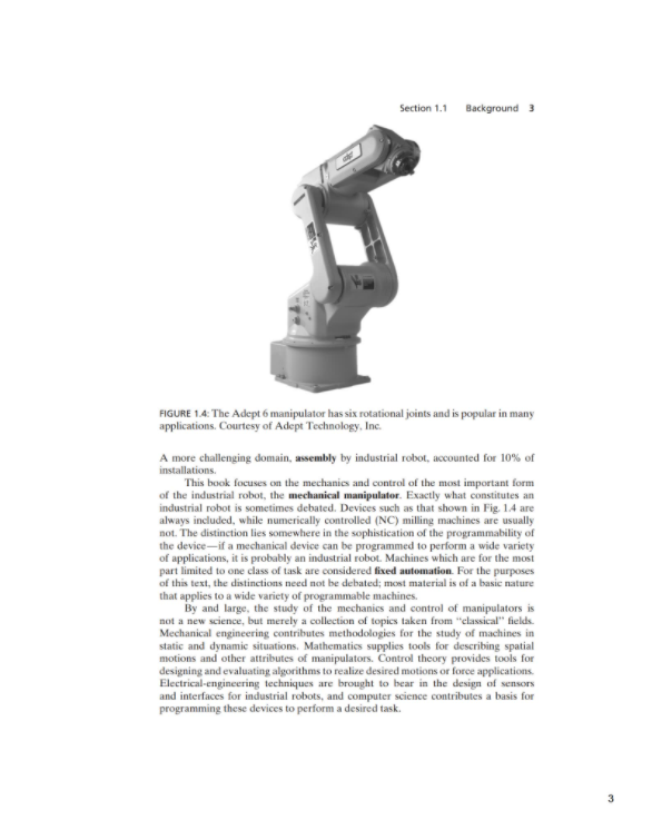 Introduction to Robotics：Mechanics and Control (3th)