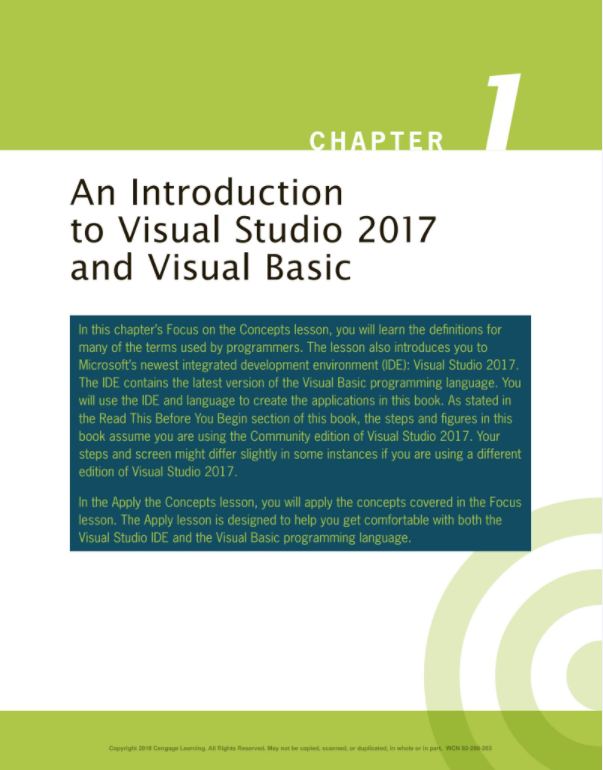 Programming with Microsoft Visual Basic 2017.