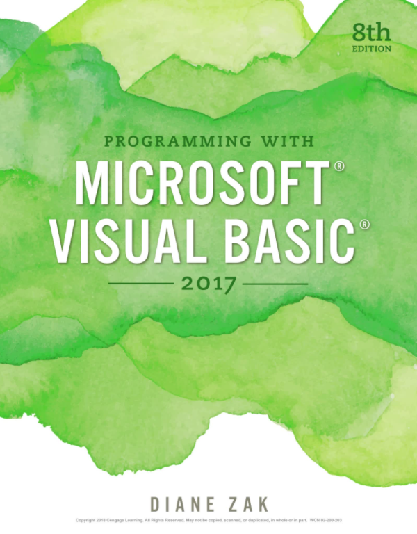 Programming with Microsoft Visual Basic 2017.